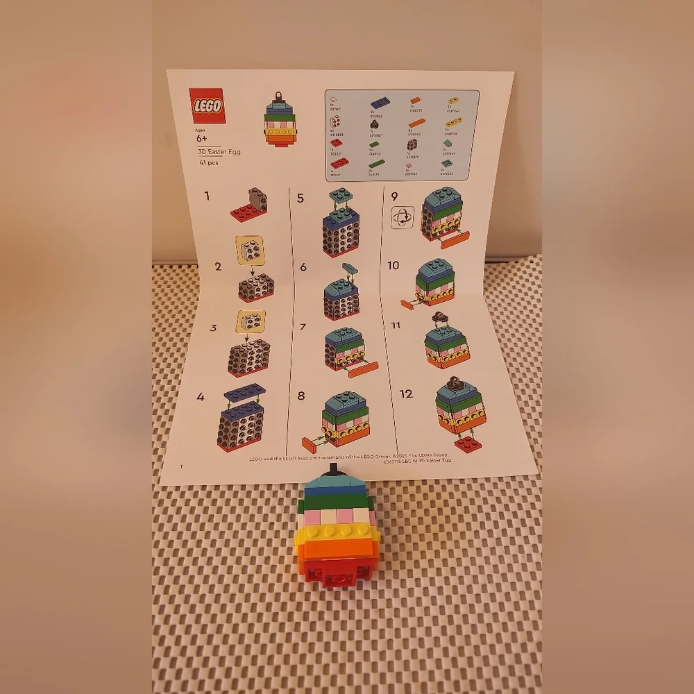 Lego 3D Easter Egg Building Toy Set